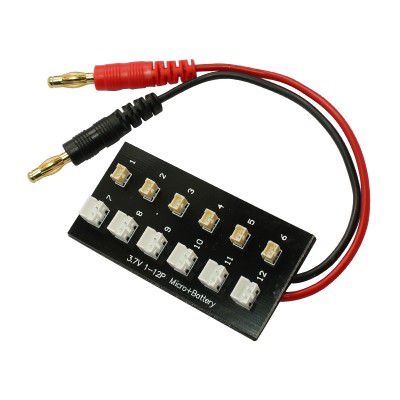 C�ble de charge pour Lipo 1S 12 ports : 6x MCX & 6x MCPX