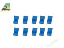 Boitier JR mâle Bleu (10 pcs)