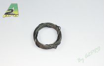 Câble acier inox tressé 0,7mm - 5m