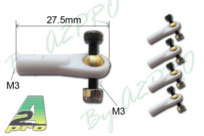 Chape � boule M3 + vis M3 (5pcs)