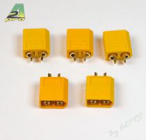 Connecteur XT-60 OR Mâle (5 pcs)