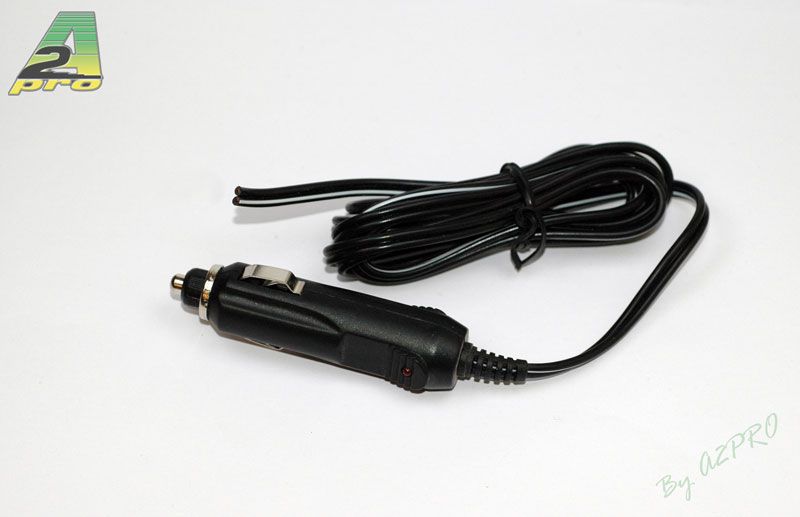 2Pcs Adaptateur Mâle pour Allume-Cigare avec Câble d'alimentation