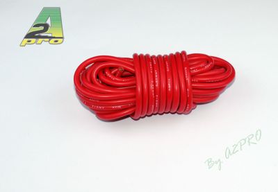 Fil silicone AWG12-3.58� rouge (5m)
