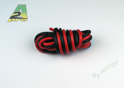 Fil silicone AWG14-2.12� R+N (2x1m) - A2PRO - 17140
