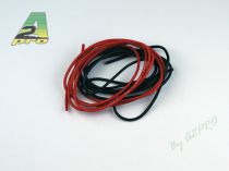 Fil silicone AWG20-0,50² R+N (2x1m)