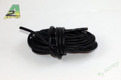 Fil silicone AWG8 - 8,3� noir (5m)