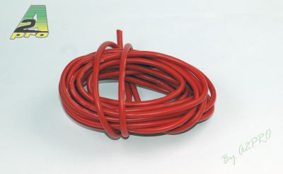 Fil silicone AWG8 - 8,3� rouge (5m)