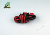 Fil silicone AWG8 - 8.3² R+N (2x1m)