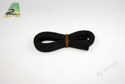 Gaine tress�e extensible passe-fil noire 8mm (1m) - 170080
