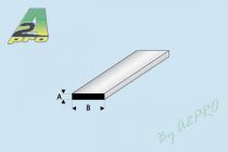 PROFILE PLAT 0,5mm/2,0mm BLANC