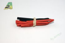 TUBE THERMO 2mm ROUGE+NOIR 2x50cm