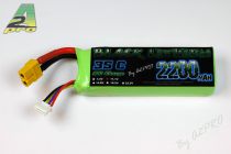 Black lithium 2200mAh 35C 3S - XT-60