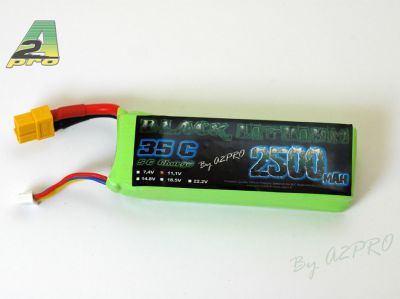 Black lithium 2500mAh 35C 3S - XT-60 - 9250333