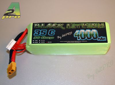 Black lithium 4000mAh 35C 6S - XT-60