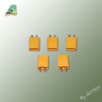 Connecteur XT-30 OR Mâle (5 pcs)