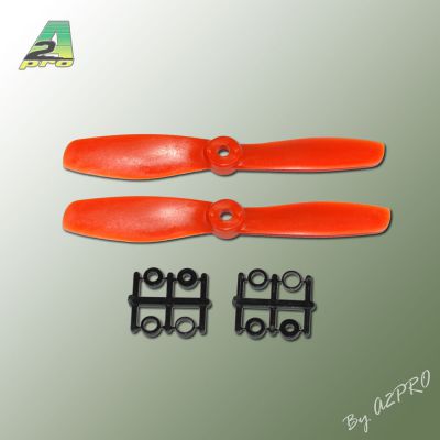 H�lice Gemfan fibre SF 5x4,5 push demi bullnose orange (2 pcs)