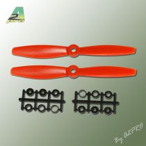 Hélice Gemfan fibre SF 6x4 push demi bullnose orange (2 pcs)