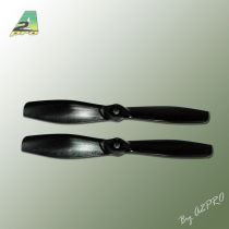 Hélice Gemfan fibre SF 6x4,5 push demi bullnose noir (2 pcs)