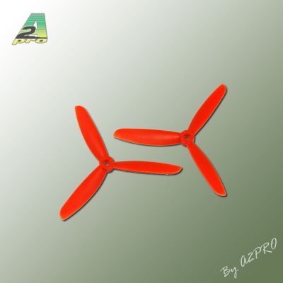 H�lice Gemfan Tripale  fibre push 5x4,5 orange (2 pcs)