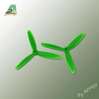 H�lice Gemfan Tripale  fibre 5x4,5 vert (2 pcs)