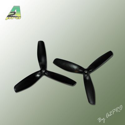 H�lice Gemfan Tripale  PC push 5x5 demi bullnose noir (2 pcs)