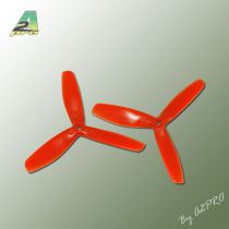 Hélice Gemfan Tripale  fibre push 5x5 demi bullnose orange (2 pcs)