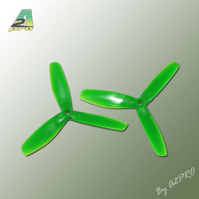 H�lice Gemfan Tripale fibre push 5x5 demi bullnose vert (2 pcs)