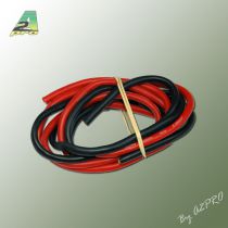 Fil silicone AWG9 - 6,63² R+N (2x1m)