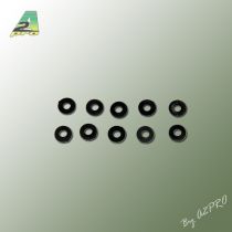 Rondelle nylon noire 3mm (10 pcs)