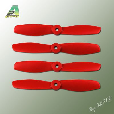 H�lice PTK fibre (2 paire CW+ CCW) 5x4,5 bullnose V2 rouge