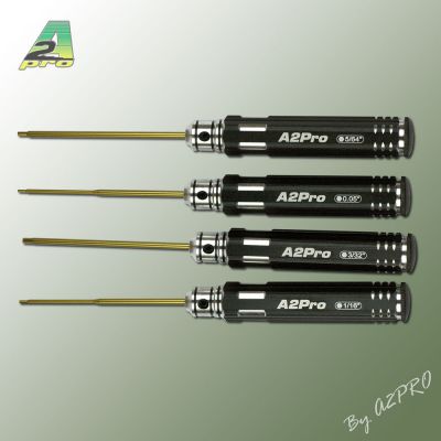 Set de 4 tournevis 6 pans 0,05'' - 1/16'' - 3/32'' - 5/64''