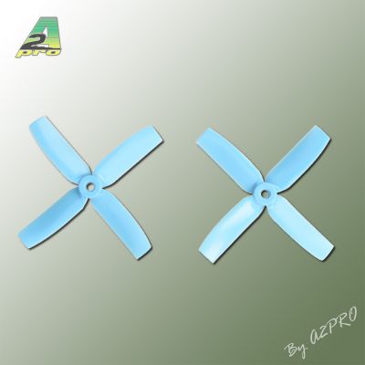H�lice Gemfan 4x4 Master 4 blade bullnose bleu (2 paires CW+CCW)