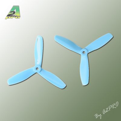 H�lice Gemfan 5x4,5 Master 3 blade bullnose bleu (2 paires CW+CCW)