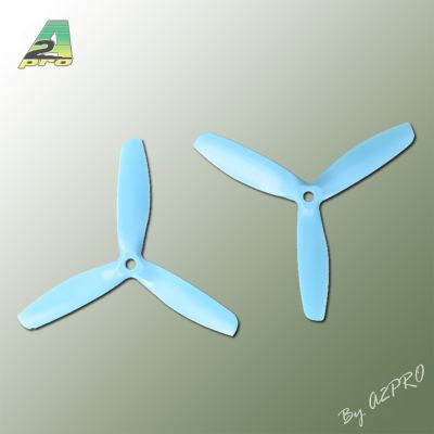H�lice Gemfan 5x5 Master 3 blade bullnose bleu (2 paires CW+CCW)