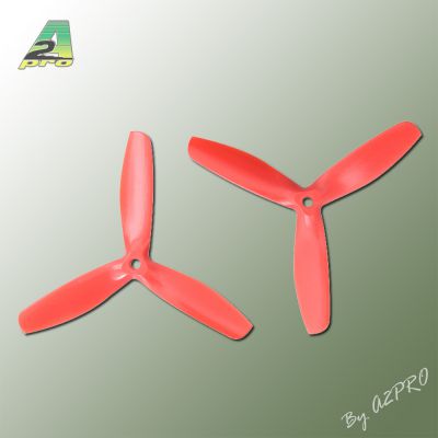H�lice Gemfan 5x5 Master 3 blade bullnose rouge (2 paires CW+CCW)