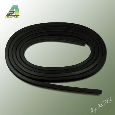 Liston caoutchouc carr� Ht 10mm Lg 2m