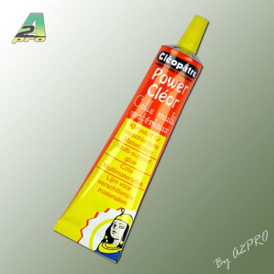 Tube de colle transparente avec solvant Power Cl�or 30ml