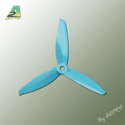 H�lice Gemfan tripale bleu PC 5x5 (2 paires CW + CCW)