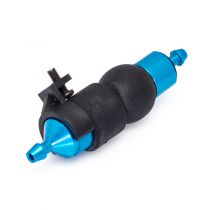 Bleu Filtre a carburant alu anodise avec pompe d amorcage + support