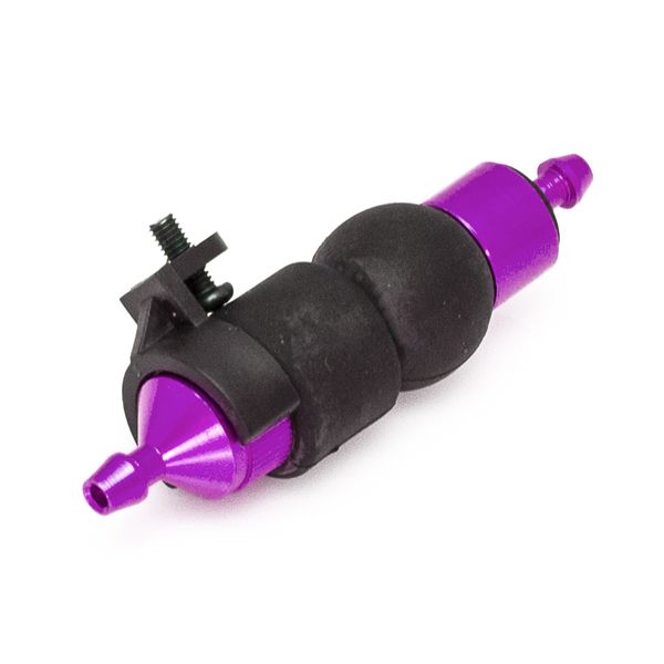 Vis fixation moteur M5 + rondelles cuvettes anodisees mauves