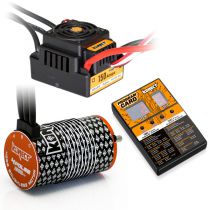 COMBO BRUSHLESS 1/8 150Amp WP + Moteur 4P. 4268 1900KV +carte de prog