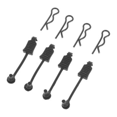 AR390178 Body Clip Retainer 1/8 Scale Black (4) - HORIZON HOBBY - R�f�rence: ARAC3447