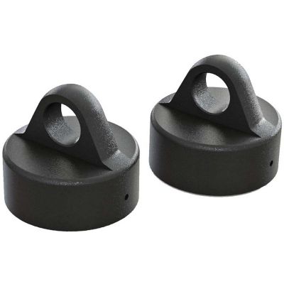 AR330491 Shock Cap Aluminum Black 6S (2) - HORIZON HOBBY - R�f�rence: ARAC8968