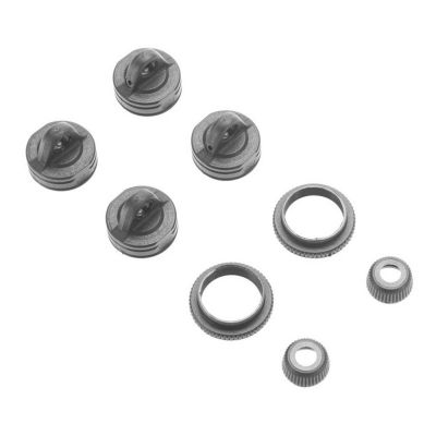AR330337 Shock Cap Set Nero (2) - HORIZON HOBBY - R�f�rence: ARAC8970