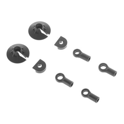 AR330338 Shock Rod End Set Nero (2) - HORIZON HOBBY - R�f�rence: ARAC8971