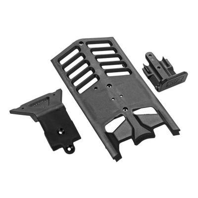 AR320282 Skidplate Front/Rear/Center Set Nero - HORIZON HOBBY - R�f�rence: ARAC9255