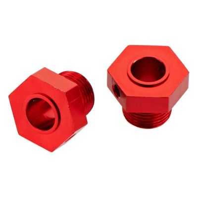 AR330359 Wheel Hex Aluminum Red Nero (2) - HORIZON HOBBY - R�f�rence: ARAC9441