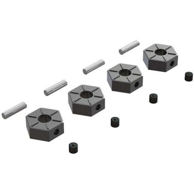 AR310816 Wheel Hex Metal 12mm (4) - HORIZON HOBBY - R�f�rence: ARAC9473