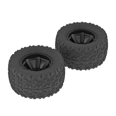 AR550014 Copperhead MT Tire/Wheel Glued Black (2) - HORIZON HOBBY - R�f�rence: ARAC9611