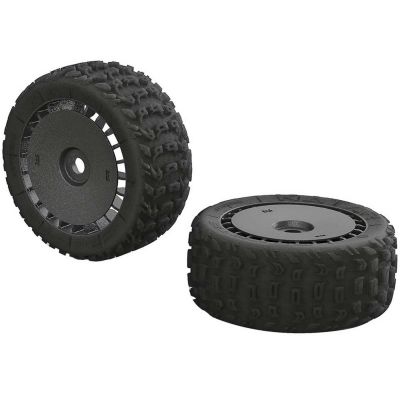 AR550048 KATAR T 6S Tire/Wheel Set Talion (2) - HORIZON HOBBY - R�f�rence: ARAC9615